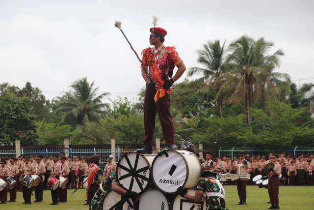 Peringatan Hari Ulang Tahun (HUT) Pramuka ke-64 Tahun 2025 di Stadion Baning Sintang.(Foto: Ist)