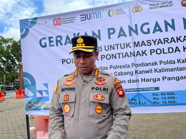 Kapolresta Pontianak, Kombes Pol Suyono. Foto: Rabiansyah/Hi!Pontianak
