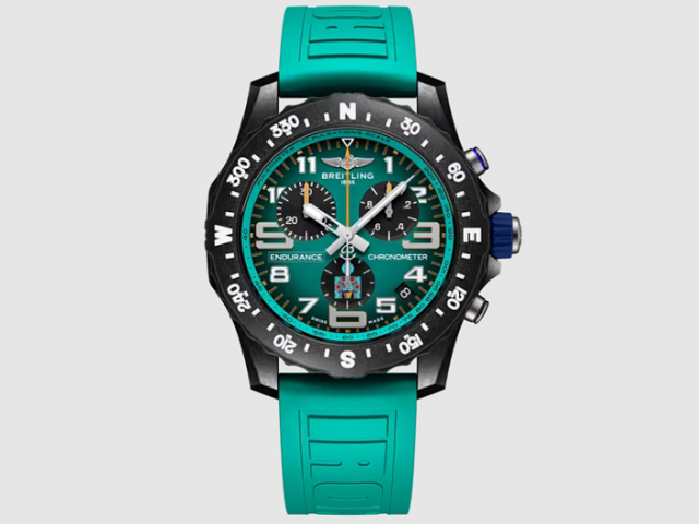 Ciri jam tangan Breitling asli. Foto adalah Breitling Endurance Pro 44 Ironman 70.3 World Championship 2025. Sumber: breitling.com.