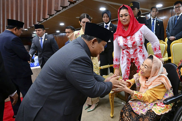Presiden Republik Indonesia Prabowo Subianto menghadiri Sidang Tahunan MPR RI Tahun 2025 di Kompleks Parlemen, Senayan, Jakarta Pusat, Jumat (15/8/2025). Foto: Muchlis Jr - Biro Pers Sekretariat Presiden