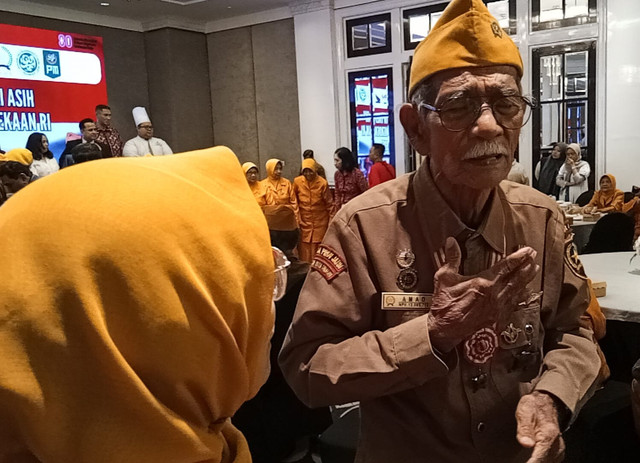Veteran perang tahun 1945, Kakek Amad. Foto: Masruroh/Basra