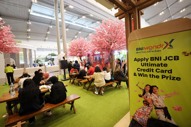 Kuliner khas Jepang meramaikan pameran BNI wondrX 2025 di ICE BSD Hall 6-10, Tangerang. Foto: Dok. BNI