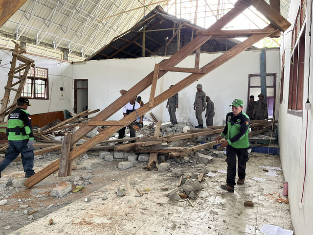 Kerusakan akibat gempa 5,8 Magnitudo di Poso, Sulawesi Tengah, Minggu (17/8/2025). Foto: Dok. BPBD Sulteng