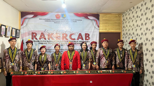 Perhimpunan Mahasiswa Katolik Republik Indonesia (PMKRI) Cabang Pontianak waspadai ancaman narkoba bagi generasi muda di Kalbar. Foto: Dok. Istimewa