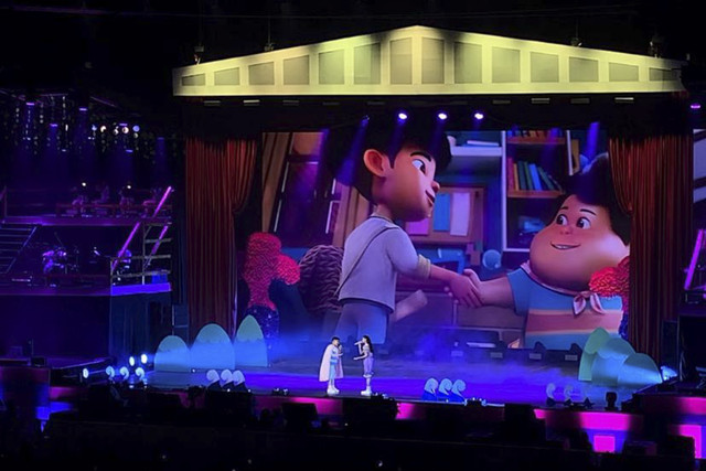 Konser Jumbo digelar di Beacy City Internasional Stadium (BCIS), Ancol, Jakarta Utara pada Minggu (17/8/2025). Foto: Vincentius Mario/kumparan