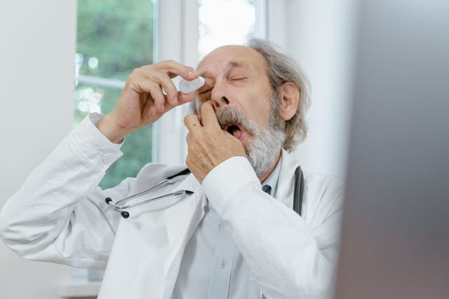 Ilutrasi. Obat tetes mata untuk mata kering. Sumber: Pexels / Tima Miroshnichenko