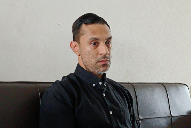 Artis Didi Riyadi saat ditemui wartawan di Kawasan Terogong, Cilandak, Jakarta Selatan, Senin (18/8/2025). Foto: Aprilandika Pratama/kumparan