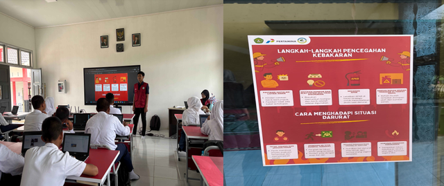 Poster Edukasi Mitigasi Bencana Kebakaran Di Lingkungan Desa Tanah Datar