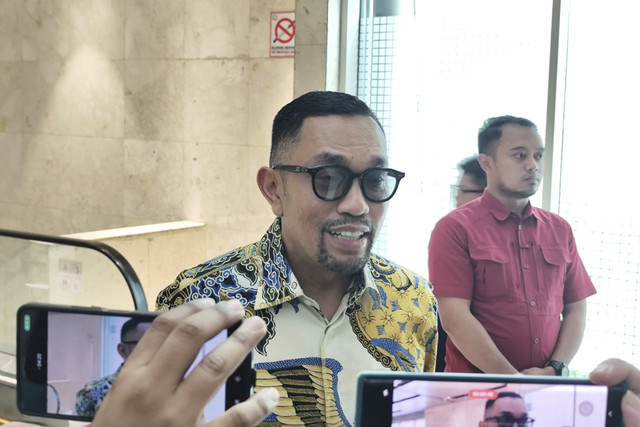 Wakil Ketua Komisi III DPR Ahmad Sahroni di Kompleks Parlemen Senayan, Jakarta pada Selasa (19/8/2025). Foto: Luthfi Humam/kumparan