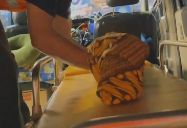 Raya saat ditemukan oleh pegiat sosial Iin. Foto: Instagram/ @rumah_teduh_sahabat_iin