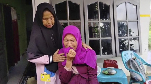 Lanniari (53), ibu Nazwa , gadis di Deli Serdang, Sumut, yang tewas di Kamboja. Foto: Istimewa