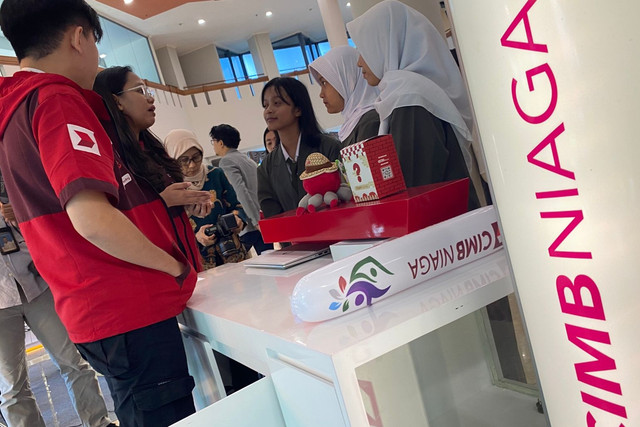 Partisipasi CIMB Niaga pada Acara Hari Indonesia Menabung dan Puncak Bulan Literasi Keuangan 2025, di Auditorium Dhanapala Kementerian Keuangan, Jakarta Pusat, Jumat (22/8/2025). Foto: Muhammad Fhandra/kumparan