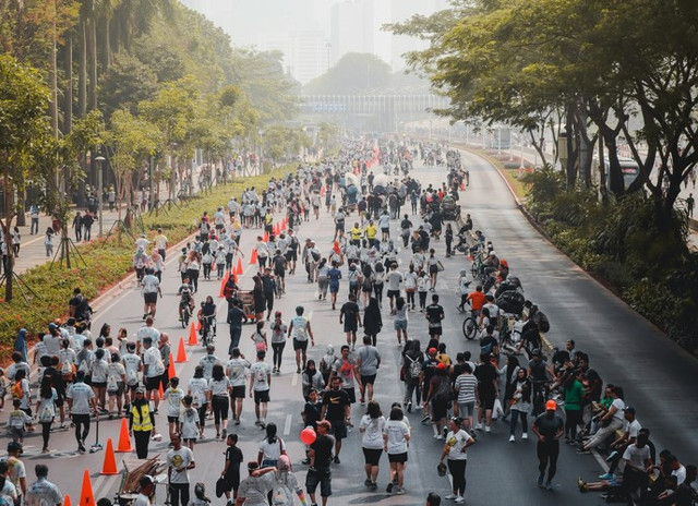 Rute Merdeka Run 8.0 K. Foto hanya ilustrasi, bukan tempat yang sebenarnya. Sumber: Unsplash/Fadhila Nurhakim
