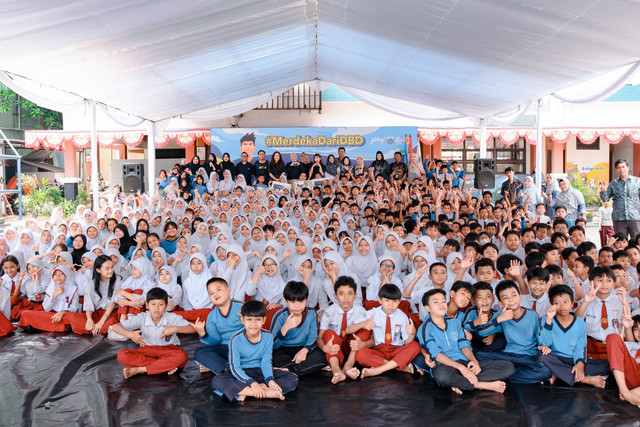 Godrej Melakukan Kampanye Edukasi DBD Bersama SDN Pondok Bambu 2, Kamis (21/08). Foto: DOK. GCPI