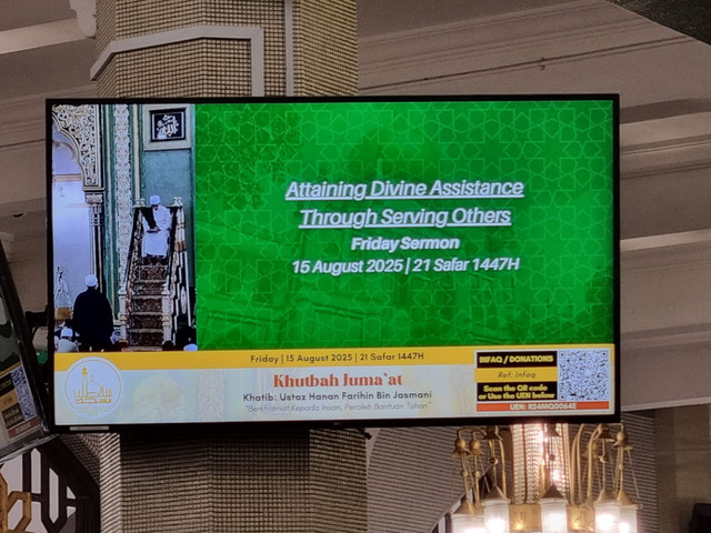 Jum'atan di Masjid Sultan Singapura