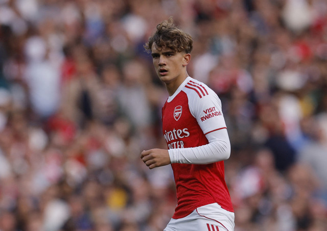 Aksi Max Dowman saat Arsenal vs Leeds United dalam laga pekan kedua Liga Inggris 2025/26 di Stadion Emirates, London, Sabtu (23/8) malam WIB. Foto: Action Images via Reuters/Andrew Couldridge