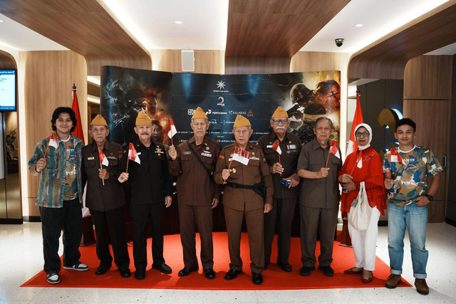 Film Believe gelar nonton bareng dengan veteran dan Paskibraka. Foto: Dok. Istimewa