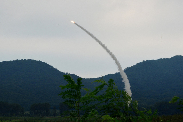 Uji coba rudal di Korea Utara. Foto: KCNA/via REUTERS