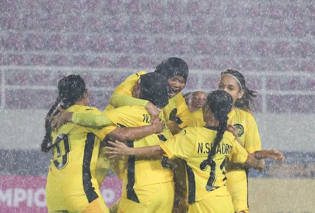 Timnas Wanita Malaysia U-16 saat menghadapi Timor Leste di Piala AFF Wanita 2025. Foto: Dok. AFF