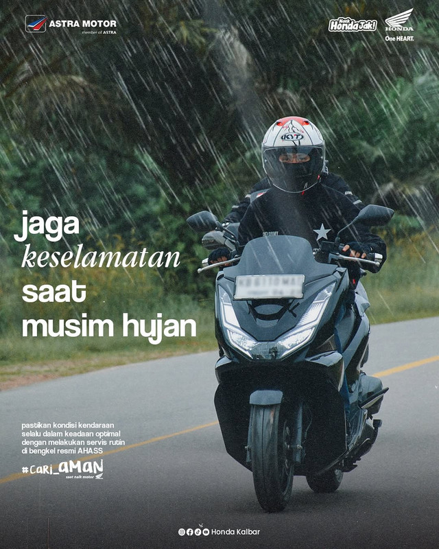 Asmo Kalbar beri tips aman berkendara. Foto: Dok. Asmo Kalbar