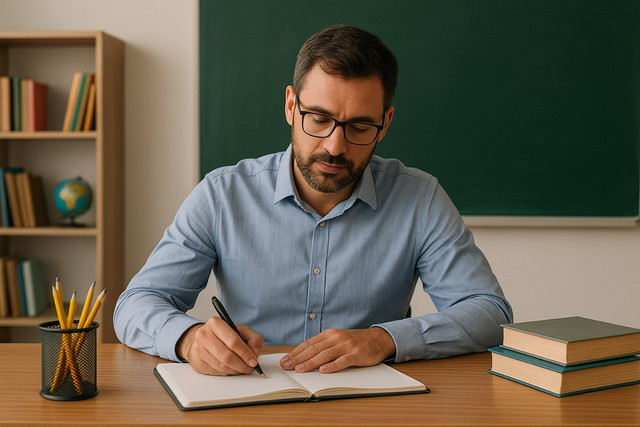 Guru Asyik Menulis, Sumber : Image ChatGPT