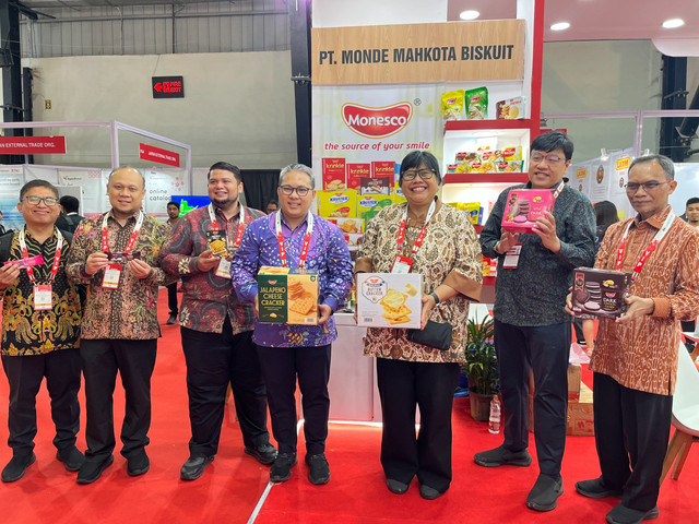 Produk olahan asal Indonesia yang dipamerkan di India. Dok: Kemendag.