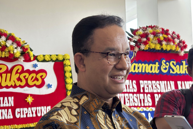 Mantan Gubernur DKI Jakarta, Anies Baswedan di Kampus Paramadina Cipayung, Jakarta Timur, Rabu (27/8/2025). Foto: Abid Raihan/kumparan