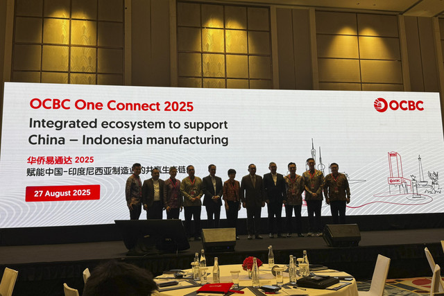 Wakil Direktur Utama PT Samator, Sigit Purwanto dalam sesi Manufacture Business Presentations di acara OCBC One Connect 2025, Hotel Fairmont Jakarta, Rabu (27/8/2025). Foto: Muhammad Fhandra Hardiyon/kumparan