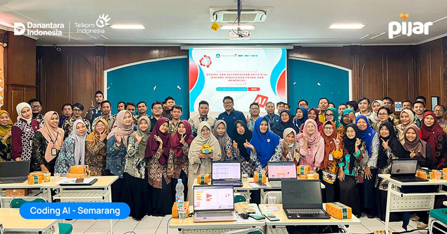 Program Coding AI di Semarang. Foto: dok. Telkom