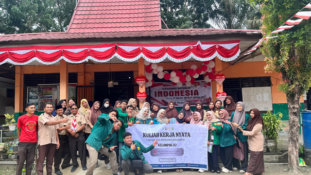 Mahasiswa Kuliah Kerja Nyata Muhammadiyah Aisyiyah (KKN-MAS) 117 mengadakan lomba (HUT) ke-80 Republik Indonesia di SD Negeri 09 Minas Barat.