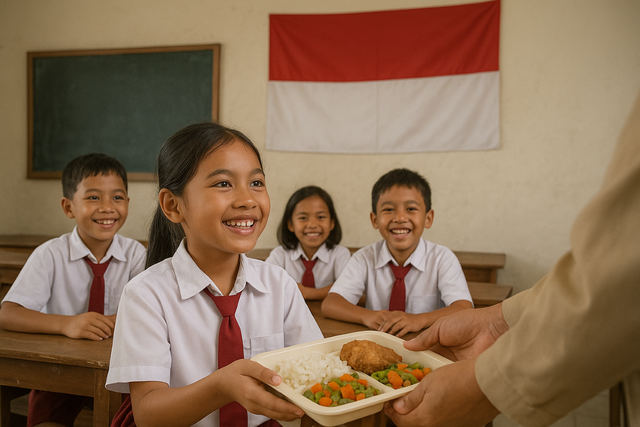 Memastikan Makanan Bergizi Gratis (Sumber: gambar generated AI)