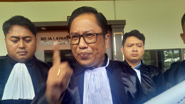Ketua Tim Kuasa Hukum 5 Terdakwa Kasus Dugaan Korupsi Dana Hibah Sinode GMIM, Michael Jacobus.