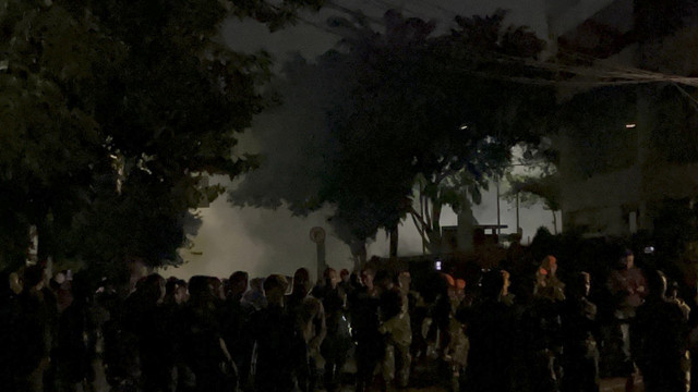 Masa berhasil mengarah ke Mako Brimob Kwitang, Sabtu (30/8/2025). Foto: Rayyan Farhansyah/kumparan