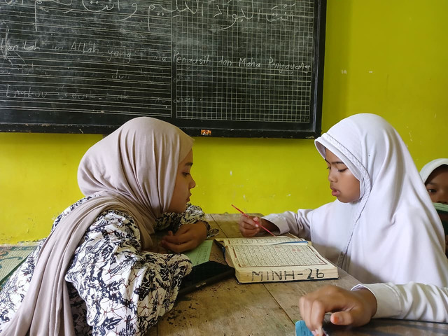 Mahasiswa KKN UIN Ws Hidupkan Gerakan Kampung Al-Qur'an di Desa Krandon Lor