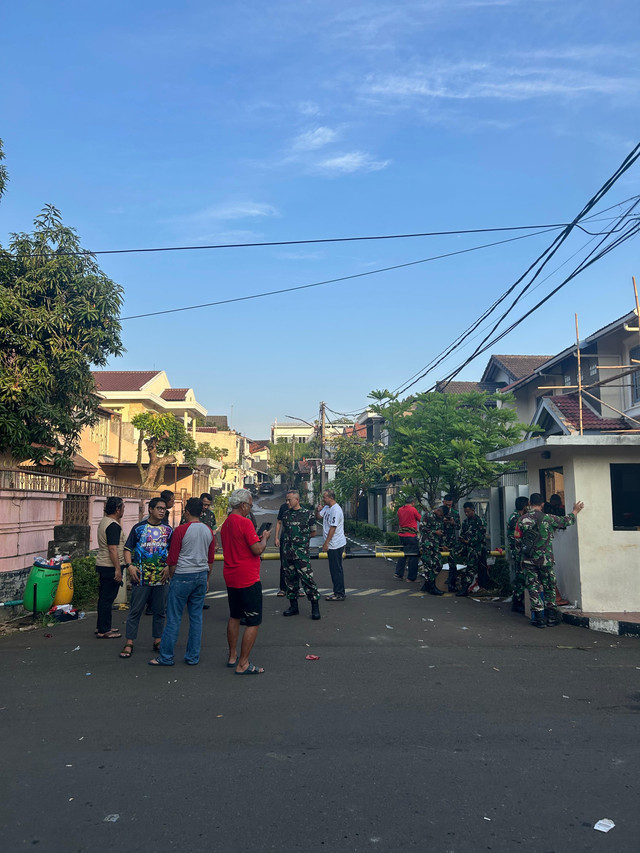 Situasi terkini Rumah Menkeu Sri Mulyani, usai dijarah massa. Foto: kumparan