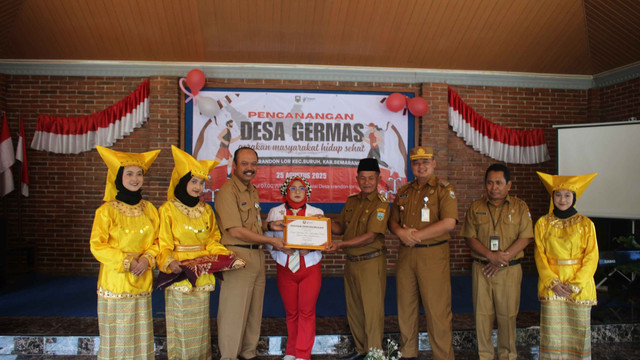 Pencanangan Desa GERMAS di Krandon Lor.