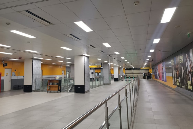 Kondisi Stasiun MRT Istora Mandiri, Senayan, Senin (1/9/2025). Foto: Muhammad Fhandra/kumparan