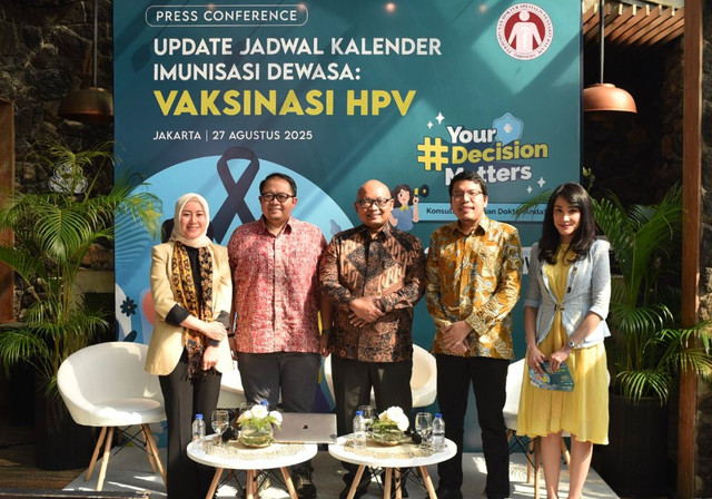 Konferensi Pers Update Jadwal Kalender Imunisasi Dewasa: Vaksinasi HPV. Foto: MSD Indonesia