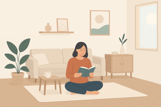 Ilustrasi Gaya Hidup Minimalis (Foto dibuat dengan AI)