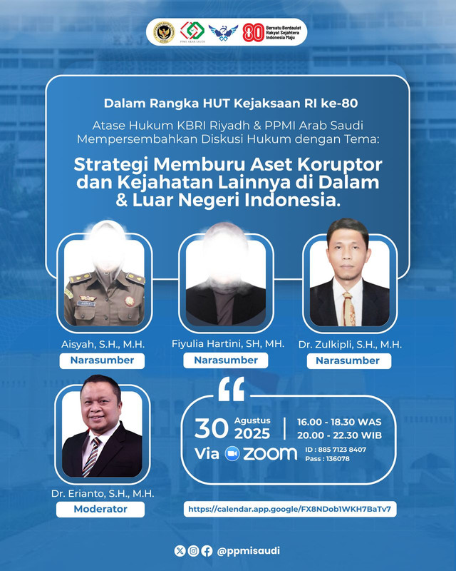 Diskusi Perampasan Aset Bersama Mahasiswa & WNI Se-Arab Saudi. Foto: Dok. Istimewa