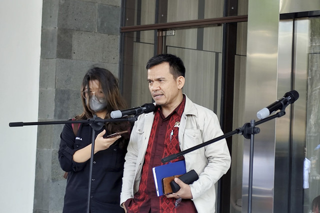 Komisioner Pemantauan Komnas HAM, Saurlin P. Siagian di Mabes Polri pada Selasa (2/9/2025). Foto: Rachmadi Rasyad/kumparan