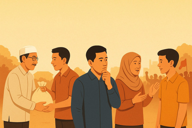 Ilustrasi Praktik Filantropi Spiritual. Foto: Dokumentasi Pribadi.