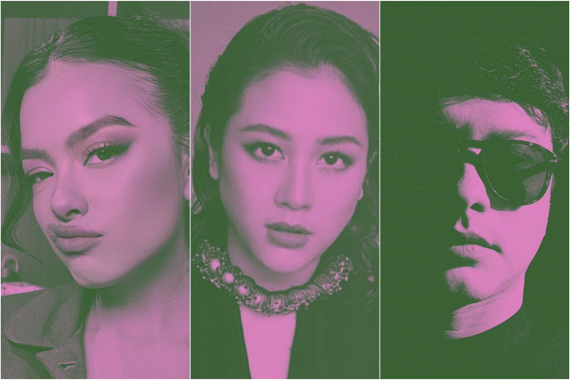 Deretan selebriti ramaikan gerakan Brave Pink Hero Green di Media Sosial. Foto: Instagram/ @sherinamunaf @evacelia @nicholassaputra