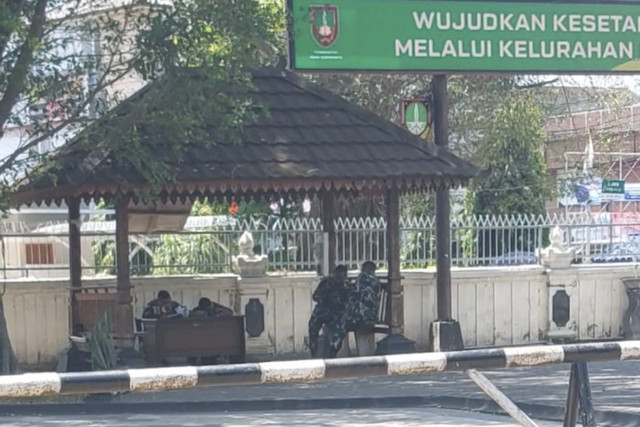 Situasi di depan Balai Kota Solo, Rabu (4/9/2025). Foto: kumparan