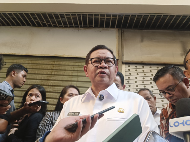 Gubernur DKI Jakarta, Pramono Anung, di Kawasan Blok M Hub pada Rabu (3/9/2025). Foto: Muhammad Fhandra Hardiyon/kumparan