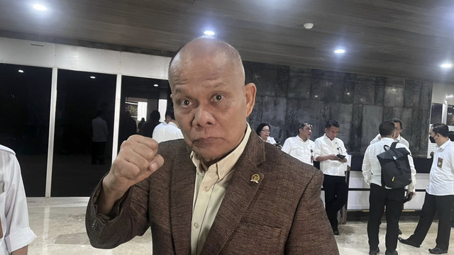 Wakil Ketua Badan Legislatif Sturman Panjaitan saat ditemui di kompleks Parlemen, Senayan, Jakarta, Kamis (4/9/2025). Foto: Haya Syahira/kumparan