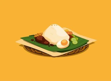 Ilustrasi makanan dalam Program Makan Siang Bergizi Gratis (MSBG). Sumber gambar: Situs Shutterstock/Simply Amazing