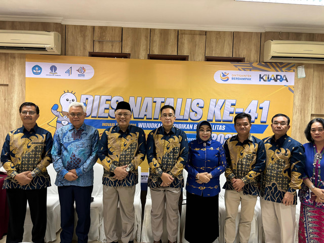Universitas Terbuka menyelenggarakan menyelenggarakan Acara Puncak Dies Natalis ke-41 di Universitas Terbuka Convention Center di Tangerang Selatan, Kamis (4/9). Foto: Dok. Istimewa