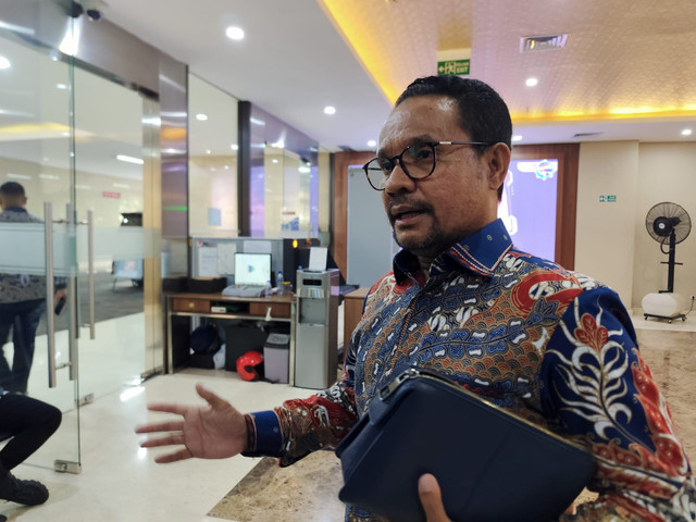 Kuasa Hukum Larasati Faizati, Abdul Gafur Sangadji, di Bareskrim Polri pada Kamis (4/9/2025).  Foto: Rachmadi Rasyad/kumparan