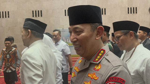 Kapolri Jenderal Listyo Sigit Prabowo usai menghadiri perayaan Maulid Nabi di Masjid Istiqlal, Jakarta Pusat, Kamis (4/9/2025). Foto: Nasywa Athifah/kumparan